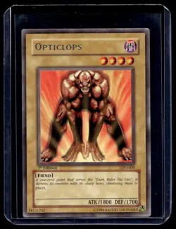 1996 Yu-Gi-Oh! 1st Edition Opticlops #LOD-009 - Image 1