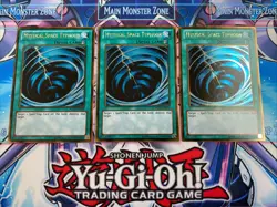 Yugioh - Mystical Space Typhoon PGLD-EN079 GOLD NM X3 - PLAYSET - Image 1