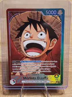 One Piece Monkey D Luffy (Alt Art Leader) OP13-001 Carrying On His Will MINT #2 - Image 1