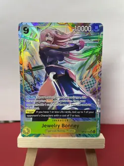 Jewelry Bonney OP13-108 SR Alt Art Carrying On His Will One Piece TCG English NM - Image 1