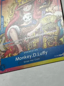 Monkey.D.Luffy (2nd Anniversary Stamped Promo) P-043 One Piece English - Image 5