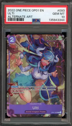 One Piece CCG Ulti Alternate Art PRE ERRATA OP01-093 PSA 10 Gem Mint - Image 1