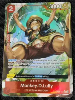 One Piece EN OP06-013 Monkey D Luffy R Alt Art NM-MT - Image 1