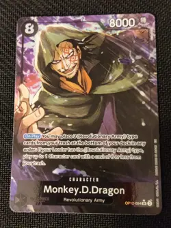 One Piece EN OP12-094 Monkey .D. Dragon SR Alt Art NM-MT - Image 1