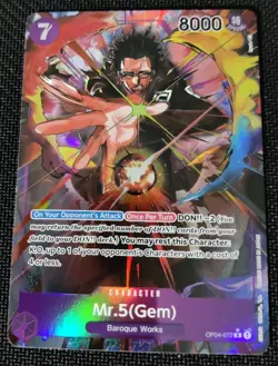 One Piece EN OP04-072 Mr.5 (GEM) Alt Art NM-MT - Image 1