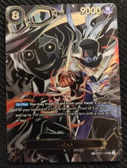 One Piece EN OP07-118 Sabo SEC Alt Art NM-MT - Image 1