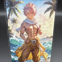 Natsu Dragneel Anime Waifu Card Doujin ACG Goddess Holo - Image 1