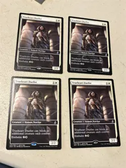 4 x mtg game day promo card Trueheart Duelist, Amonkhet, lp - Image 1