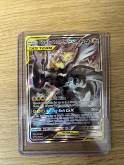 Pokemon TCG Pikachu & Zekrom GX Black Star Promo Card SM168 - Image 1