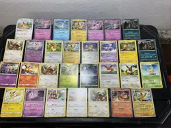 (30) EEVEE CARDS LOT VTG GLACEON LEAFEON ESPEON JOLTEON EVOLUTION Holo Swirl - Image 1