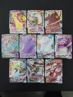 Pokemon TCG Sword & Shield Full Art VMAX LOT (A) 10x Cards NO DUPLICATES - Image 1
