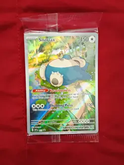 Snorlax Fullart (051 Scarlet & Violet 151 Holo Promo Card) - Sealed(New) - Image 2