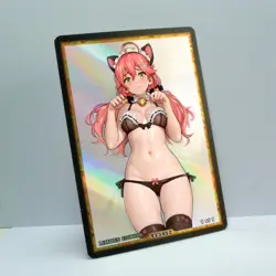 35P Waifu Anime Card LIMITED 1/1 Custom TCG Holo Goddess Story ACG T13412 - Image 2