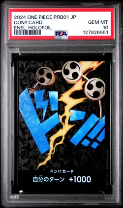 2024 ONE PIECE PRB01 ENEL-FOIL DON!! CARD PSA 10 - Image 1