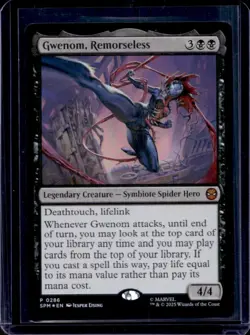 2025 Magic MTG Marvel's Spider-Man Gwenom Remorseless Foil #0286 - Image 1