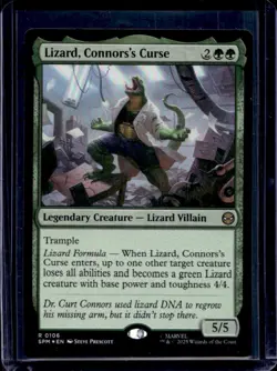 2025 Magic MTG Marvel's Spider-Man Lizard, Connor's Curse #0106 - Image 1