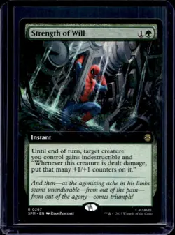 2025 Magic MTG Marvel's Spider-Man Strength of Will Foil #0267 - Image 1