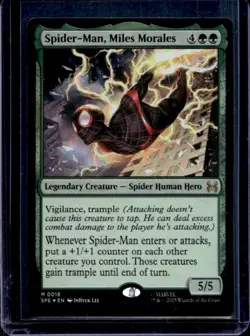 2025 Magic MTG Marvel's Spider-Man Miles Morales Spider Man Eternal Foil #0018 - Image 1
