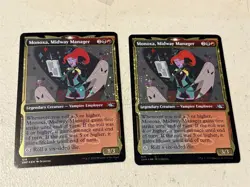 2 x mtg galaxy foil Monoxa Midway Manager, Unfinity, unplayed - Image 1