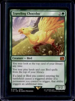 2025 Magic MTG Final Fantasy Traveling Chocobo Rare #0210 - Image 1