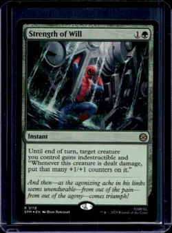 2025 Magic MTG Marvel's Spider-Man Strength of Will Foil #0118 - Image 1