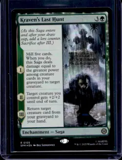 2025 Magic MTG Marvel's Spider-Man Kraven's Last Hunt Foil Rare #0105 - Image 1