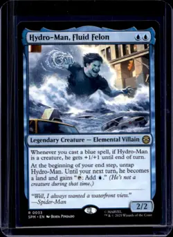 2025 Magic MTG Marvel's Spider-Man Hydro-Man Fluid Felon Foil Rare #0033 - Image 1