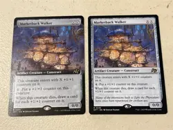 2 x mtg Marketback Walker, 1 is borderless, Aetherdrift, unplayed - Image 1