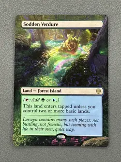 Sodden Verdure MTG Lorwyn Eclipsed Commander Hand Painted Borderless Altered Art - Image 1