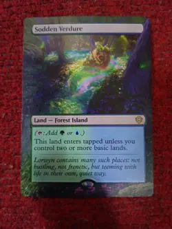 Sodden Verdure MTG Lorwyn Eclipsed Commander Hand Painted Borderless Altered Art - Image 2