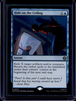 2025 Magic MTG Marvel's Spider-Man Hide on Ceiling Foil Rare #0032 - Image 1