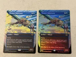 2 x mtg borderless Thopter Fabricator, 1 is foil, Aetherdrift, unplayed - Image 1