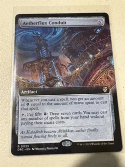 mtg borderless Aetherflux Conduit, Aetherdrift commander, unplayed - Image 1