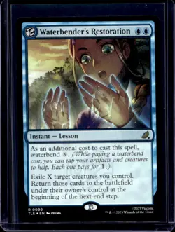 2025 Magic MTG Avatar The Last Airbender Waterbender's Restoration Foil #0099 - Image 1