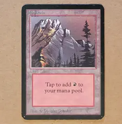 MTG - Magic the Gathering - Alpha Mountain - LP- - Image 1