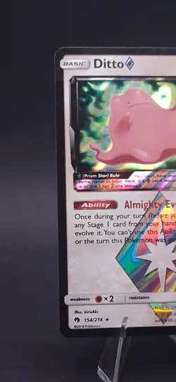 Ditto Prism Star 154/214 - Lost Thunder - LP - Pokemon TCG - Almighty Evolution! - Image 3