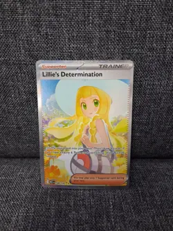 Lillie's Determination 184/132 Mega Evolution Pokemon Card SAR TCG - Image 1