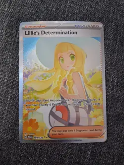 Lillie's Determination 184/132 Mega Evolution Pokemon Card SAR TCG - Image 4