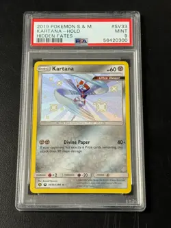 Kartana Holo Hidden Fates 2019 SV33/SV94 PSA 9 Pokemon - Image 1