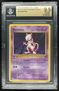 2023 Pokemon Classic Collection Mewtwo Blastoise & Suicune ex #014/034 BGS 9.5 - Image 1