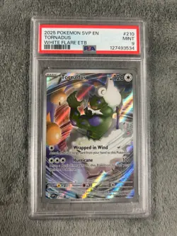2025 POKEMON SVP EN-SV BLACK STAR PROMO #210 TORNADUS PSA 9 - Image 1