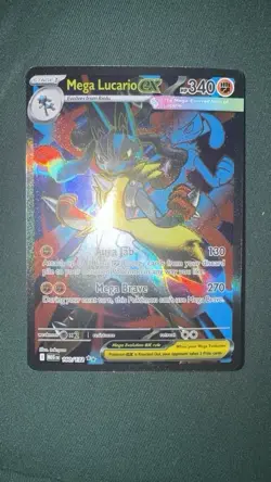 Pokemon TCG Mega Lucario EX 160/132 Ultra Rare Holo Card Mega Evolutions - Image 1