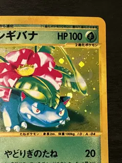 Venusaur e Card Triple Get Lottery Promo Holo 012/P Pokemon Card Japanese Lp - Image 3