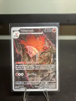 Pokemon TCG SV Black Bolt Volcarona Illustration Rare Card #100/086 English - Image 1