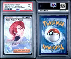 Pokemon 2025 Destined Rivals Team Rocket's Ariana 237/182 SIR PSA 9 Graded Mint - Image 3