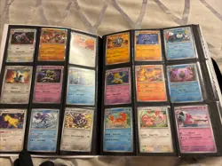 Binder Pokemon Card Collection Mixed Holos Rares SIR Uncommons Reverse ~320 - Image 2