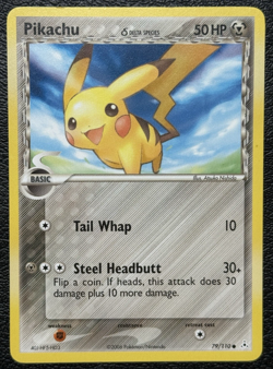 Pikachu 79/110 + Pichu 76/110 - Vintage Pokemon TCG: EX Holon Phantoms - LP - Image 2