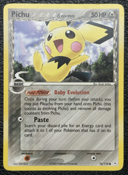 Pikachu 79/110 + Pichu 76/110 - Vintage Pokemon TCG: EX Holon Phantoms - LP - Image 4