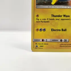 Pikachu SM81 Promo Pokemon TCG Black Star Holographic Foil Rare - Image 4