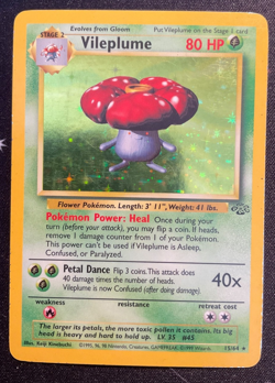 Pokemon TCG Vileplume Jungle 15/64 Holo Unlimited Holo Rare MP - Image 1